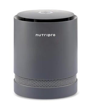 Refurbished Nutripro Air Purifier – H13 HEPA & Activated Carbon | Removes 99.99% Pollutants | Covers 300 Sq. Ft | Grey | Home & Office