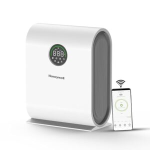 Refurbished Honeywell Air Touch V5 Smart Air Purifier – 4-Stage Filtration | H13 HEPA | WiFi App & Voice Control | Covers 589 Sq. Ft | AQI Display