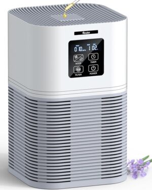 Refurbished VEWIOR A1 Air Purifier – H13 True HEPA | Covers Up to 600 Sq. Ft | PM2.5 Monitor | 99.99% Allergen Removal | 6 Timer Modes