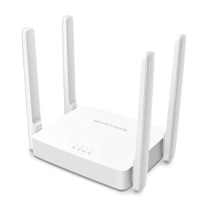 MERCUSYS AC1200 Wireless Dual Band WiFi Router Mercusys AC10 | 1200 Mbps Wi-Fi Speed | 4 High Gain Antennas | Parental Control | IPTV and IPv6 Supported