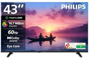 Refurbished Philips 43 Inch Full HD Smart LED Google TV (43PFT6130/94) – 6100 Series Frameless | Android TV | WiFi | HDMI USB